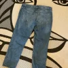 Blaue Slim Straight Jeans