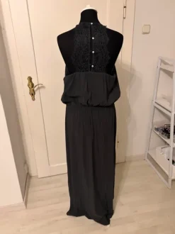 Blaues Kleid mit Spitze H&M Gr.42