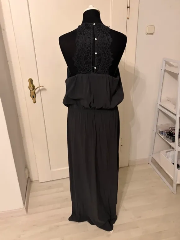 Blaues Kleid mit Spitze H&M Gr.42