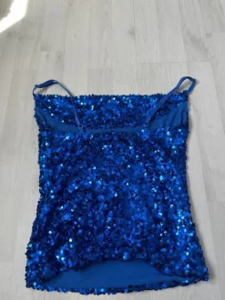 Blaues Top Glitzer