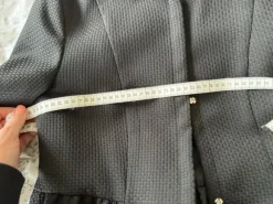 Blazer / Jäckchen mit Schößchen und Druckknöpfen elegant schwarz