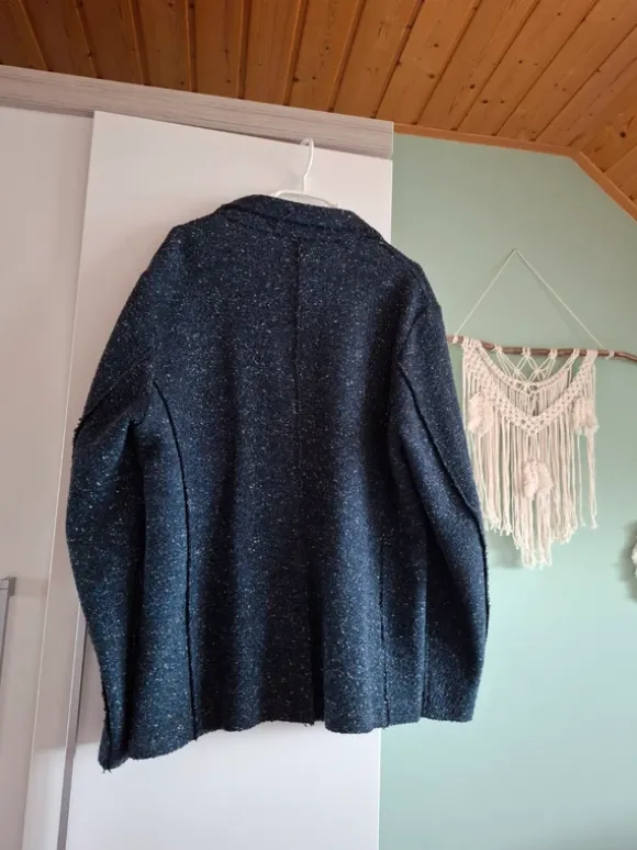 Blazer blau Gr. M von F.K. ähnlich wie eine Strickjacke