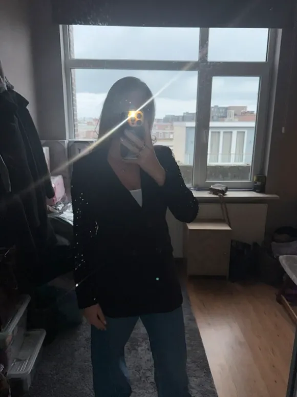 Blazer met loaver mouwen