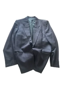 Blazer Yves Saint Laurent vintage bleu Made in France luxe