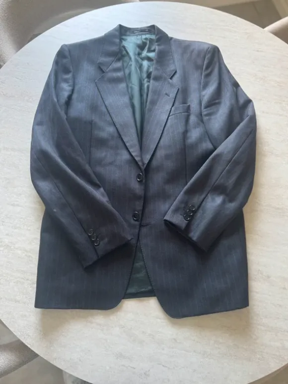 Blazer Yves Saint Laurent vintage bleu Made in France luxe