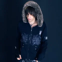 Bliss Fur Zip Hoodie - One of One