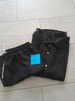 Blouse en korte broek | zwart | zomer | heren