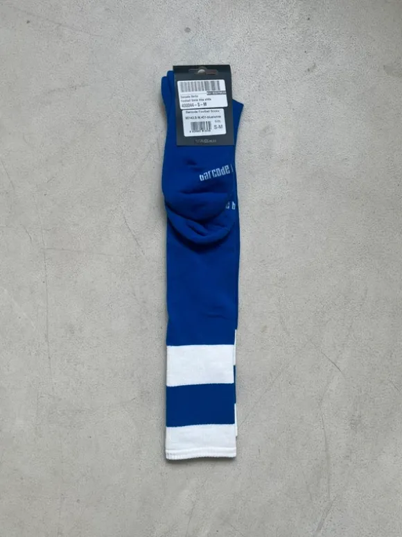 Blue Barcode Berlin football socks