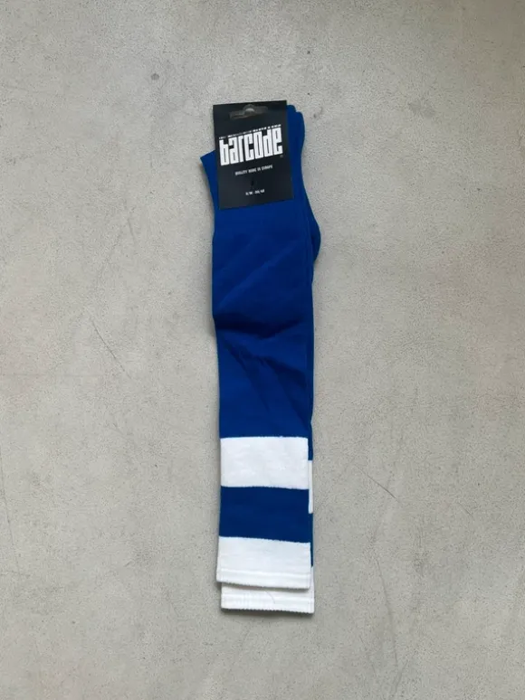 Blue Barcode Berlin football socks