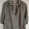 Bluse schwarz/weiss h&m