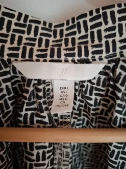 Bluse schwarz/weiss h&m