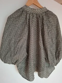 Bluse schwarz/weiss h&m
