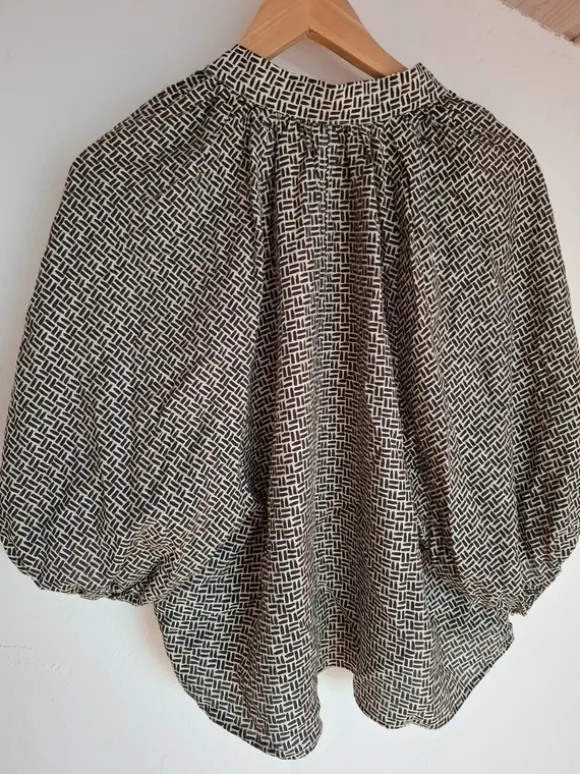 Bluse schwarz/weiss h&m