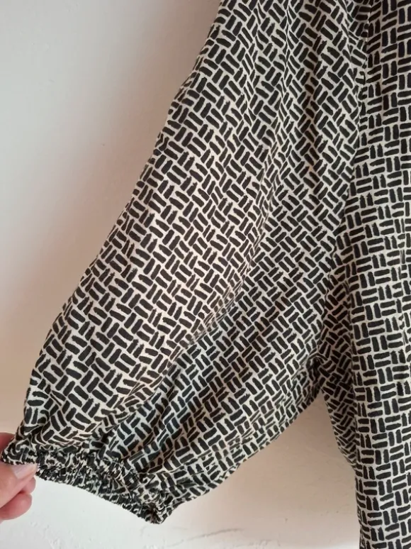 Bluse schwarz/weiss h&m