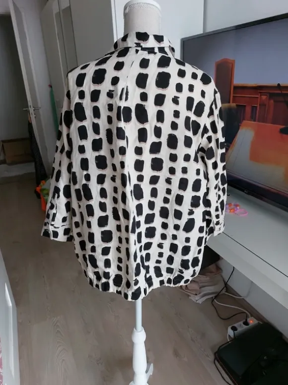 Bluse von Taifun aus Leinen