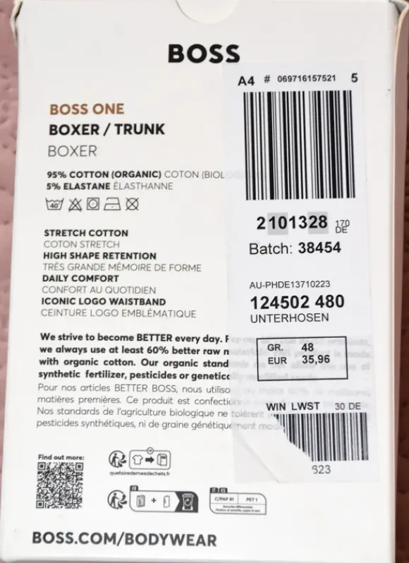 Boss 3-pack Boxershorts Gr. S