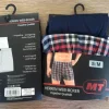 Boxershorts Webboxer 8 Stück Unterhosen Schwarz Rot Blau M