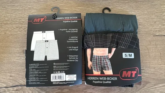 Boxershorts Webboxer 8 Stück Unterhosen Schwarz Rot Blau M