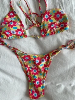 Bunter Scrunch Tanga Bikini in S