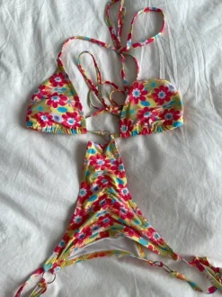 Bunter Scrunch Tanga Bikini in S