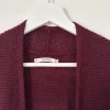 Burgunderrote/Weinrote Strickjacke von Pull&Bear in S