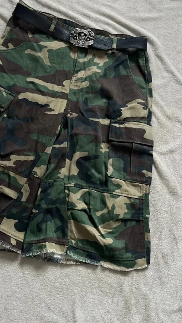 Camo Oversized Shorts
