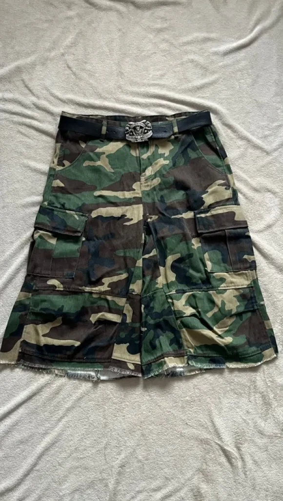 Camo Oversized Shorts