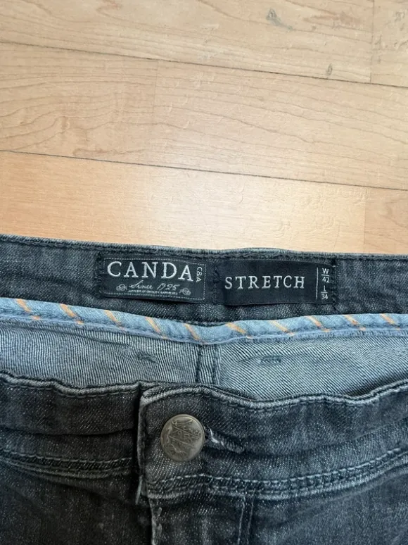 Canda Jeans schwarz/grau 42/34