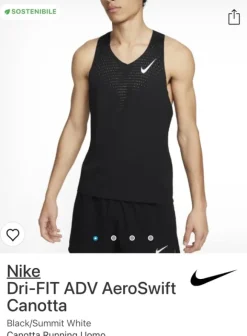 Canotta Nike running Dri-Fit Aeroswift