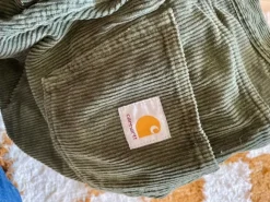 Carhartt pantalon velours vert kaki 31
