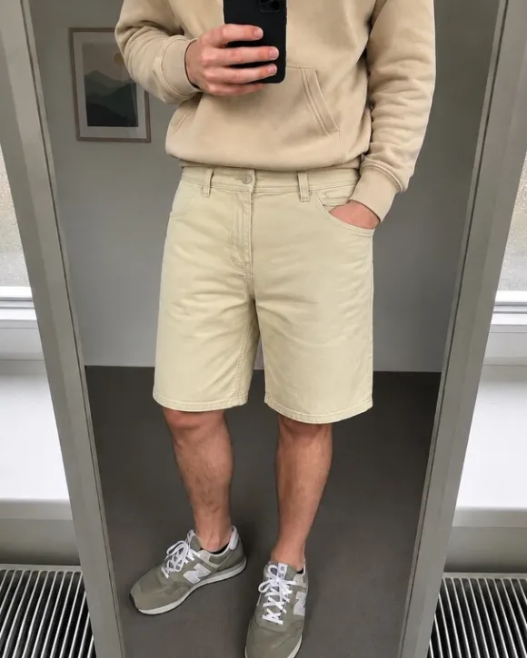Carhartt Shorts Beige Cream W34 / size M Relaxed Fit Clean Summer Essential