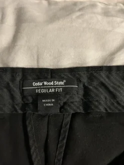 Cedar Wood State Herren Stoffhose - Schwarz / Regular Fit