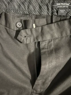 Cedar Wood State Herren Stoffhose - Schwarz / Regular Fit