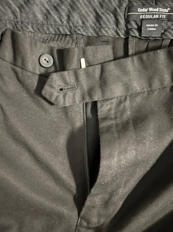 Cedar Wood State Herren Stoffhose - Schwarz / Regular Fit