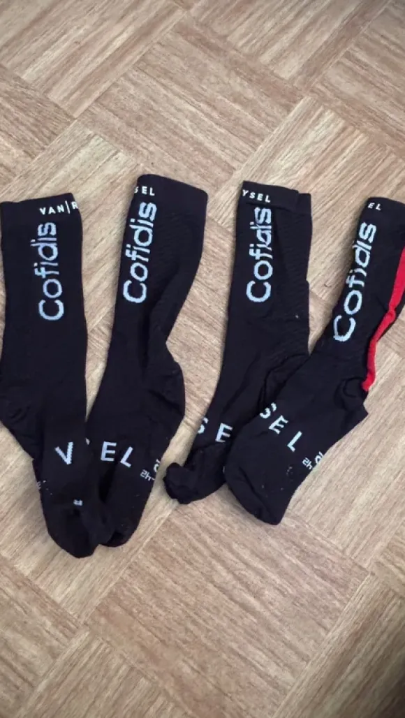 Chaussette noir cofidis
