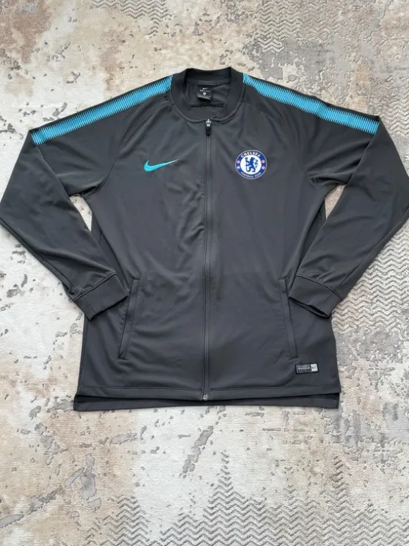 Chelsea Nike Tracksuit Türkis/Grau M, Fußball