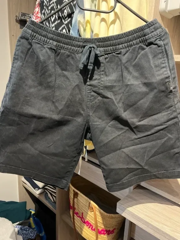 Chino Short Quicksilver Blau