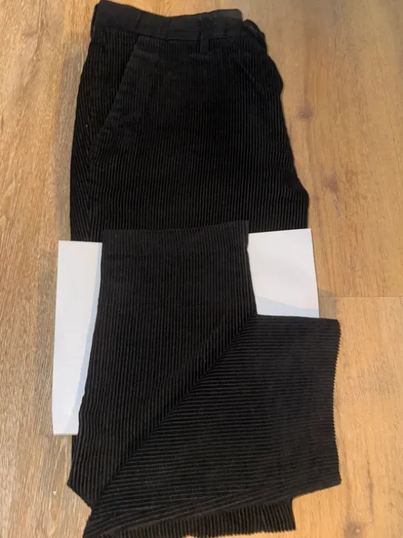 Chinohose Cord schwarz Herren Gianni Feraud