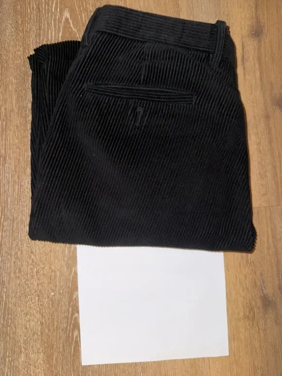 Chinohose Cord schwarz Herren Gianni Feraud