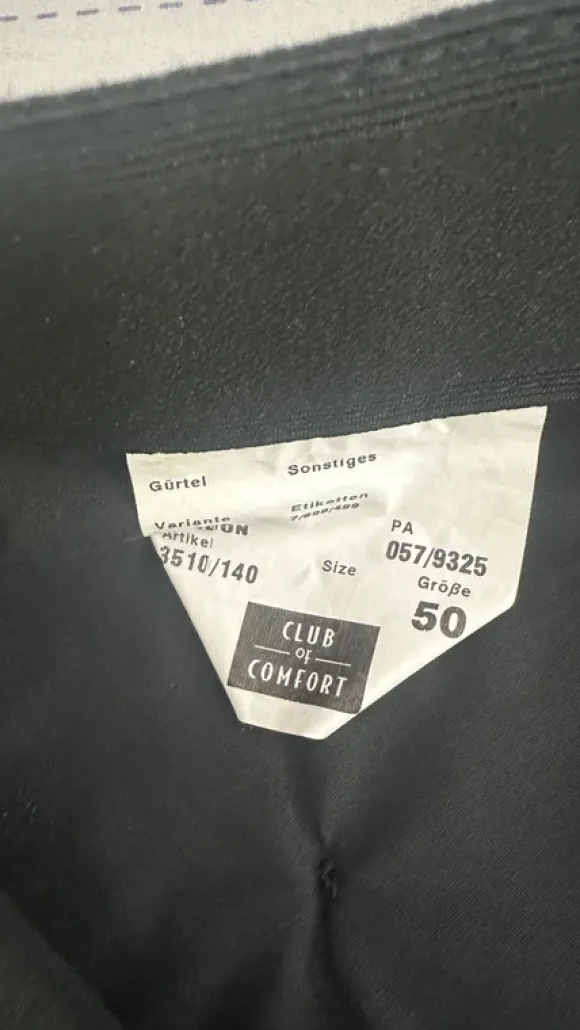 Club of Comfort Größe 50 schwarz