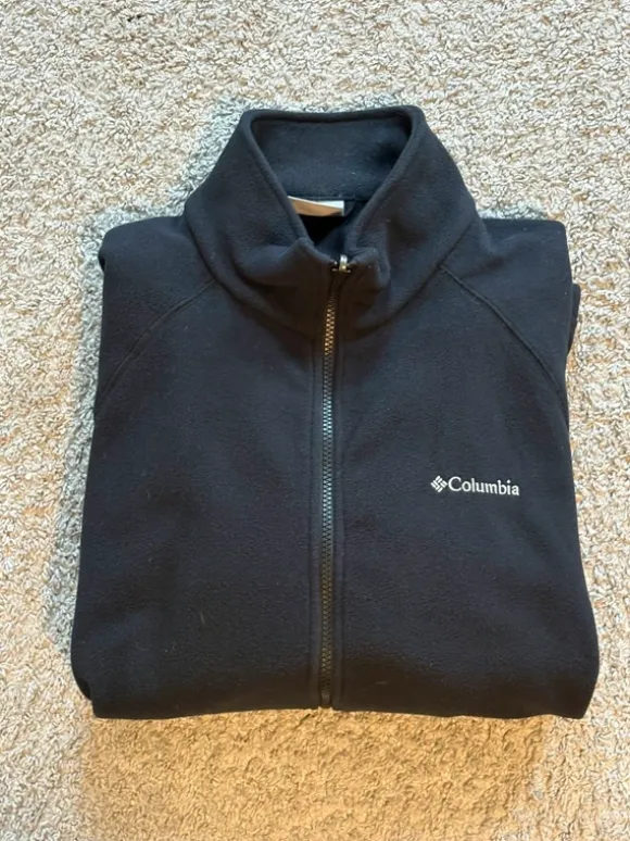 Columbia Fleece Jacke Strickjacke Gr. L schwarz top