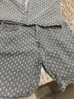 Compleato di jeans estivo mezze maniche
