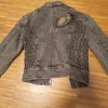 coole, graue jeansjacke