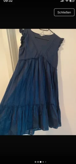 Cortefiel Eco-friendly Kleid Navy Boho Gr. L