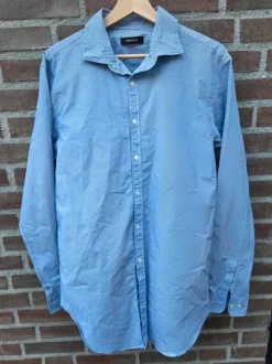 Cortefiel overhemd blouse | maat XL | blauw gestreept | topstaat | stretch katoen