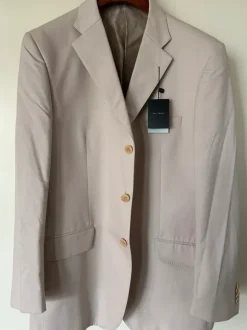 Cotton beige blaser: EU56/NEW