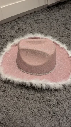 Cowgirlhut Rosa/Glitzer (bis zu 2 Stück)