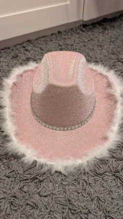 Cowgirlhut Rosa/Glitzer (bis zu 2 Stück)