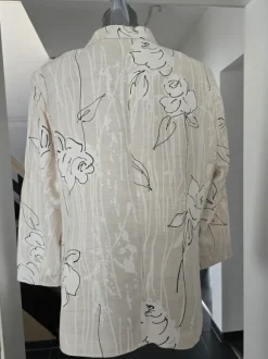 Damen früllingsjacke big size gr3XL taschen blumen motiv
