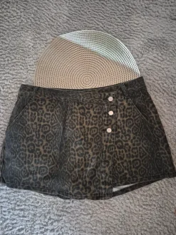 Damen Skort Hosenrock Short Rock Jeans Leo Viral Trend Größe XXL 44 neu